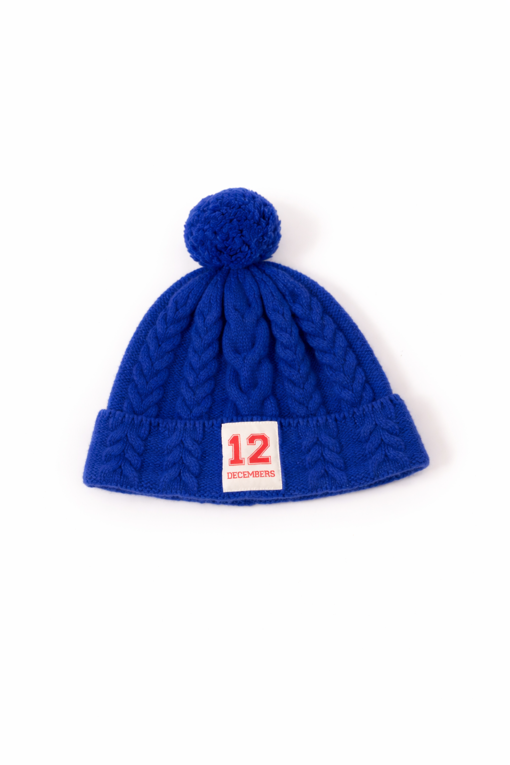 12 WOOL CABLE KNIT BEANIE