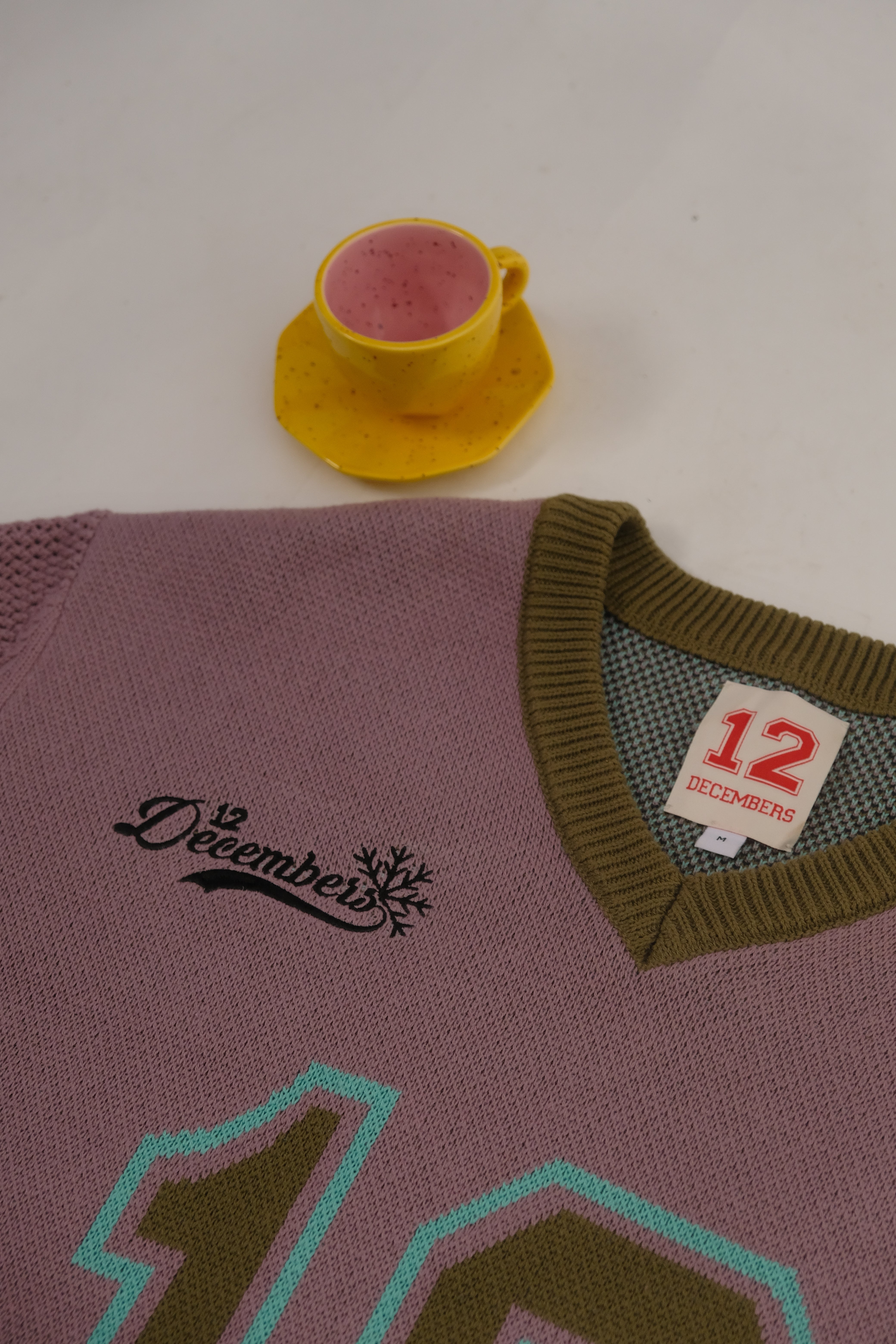 12 MAUVE KNIT HOCKEY