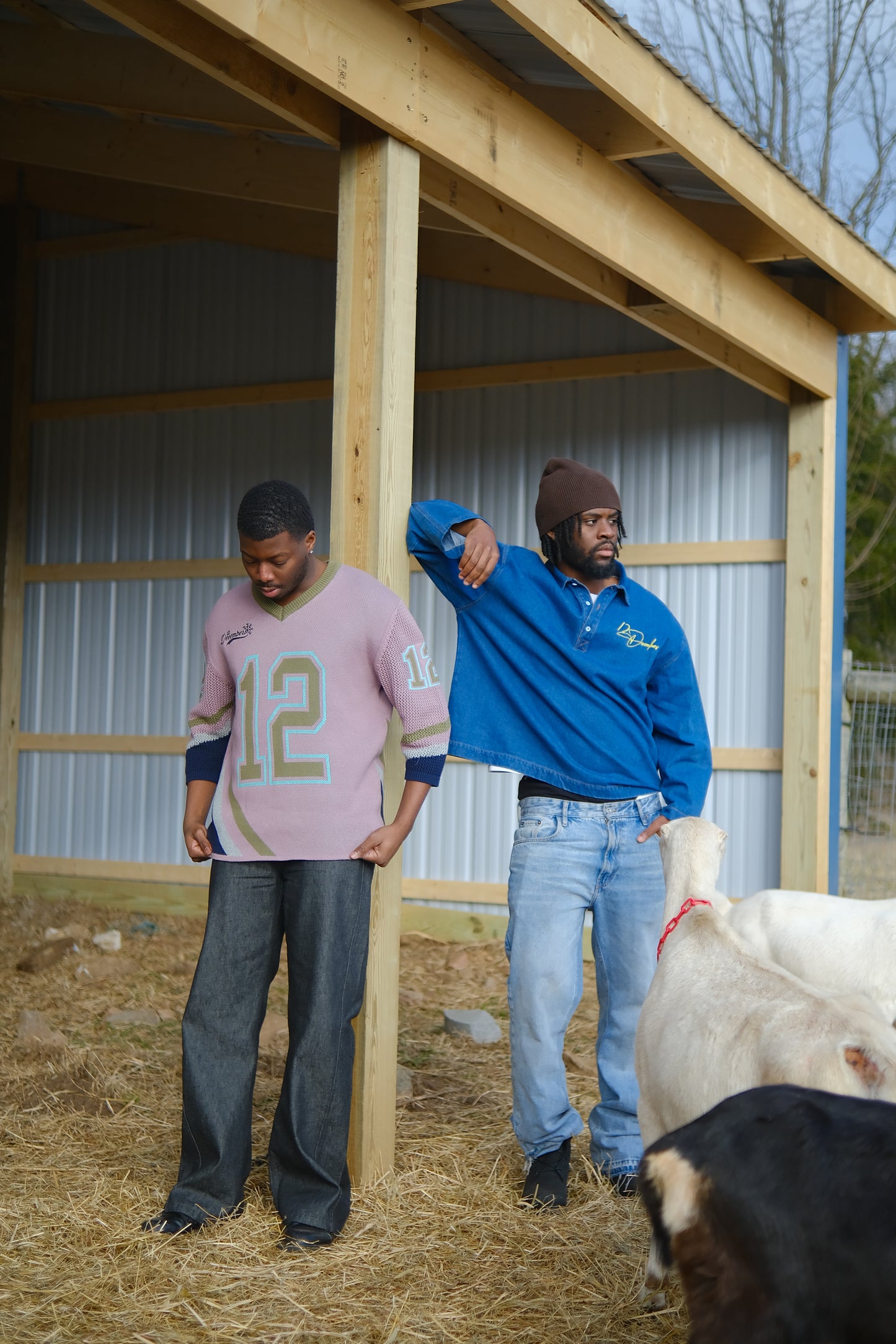 12 DENIM PULLOVER