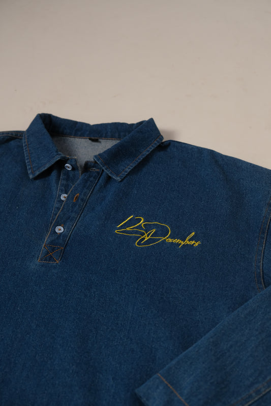 12 DENIM PULLOVER