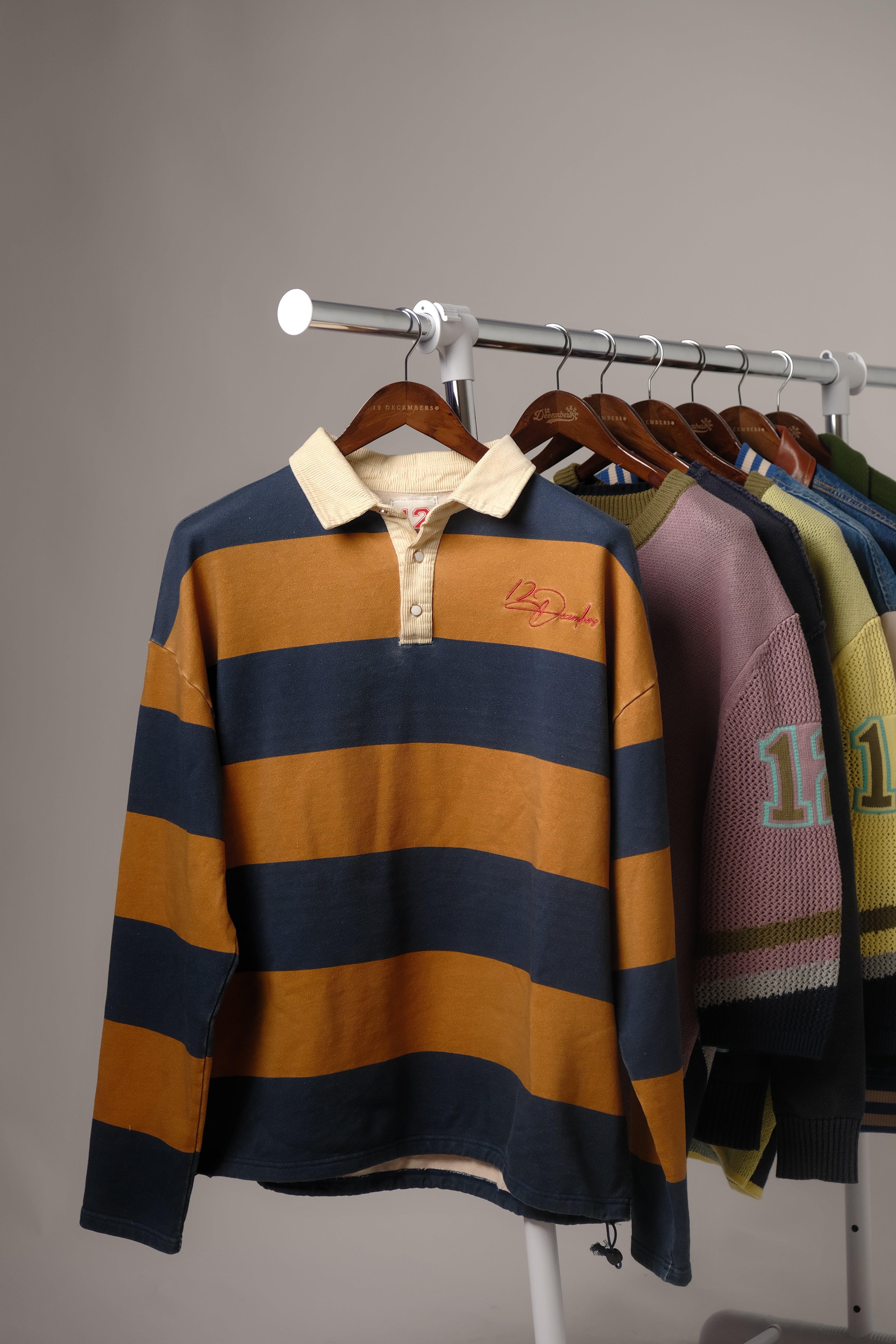 12 CORDUROY RUGBY GREY