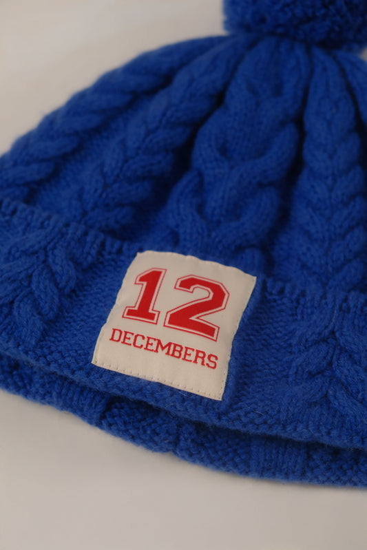 12 WOOL CABLE KNIT BEANIE