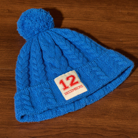 12 WOOL CABLE KNIT BEANIE