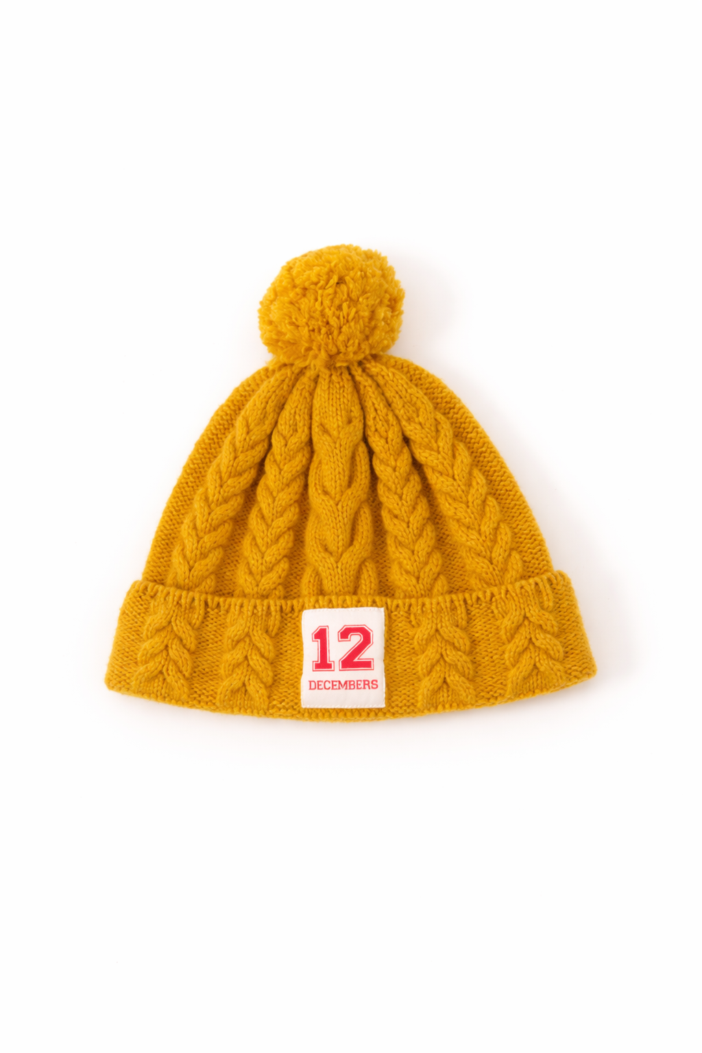 12 WOOL CABLE KNIT BEANIE